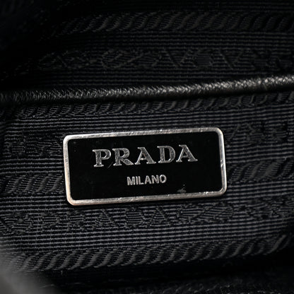 Prada Nylon Flat Messenger Bag Black 6 of 11