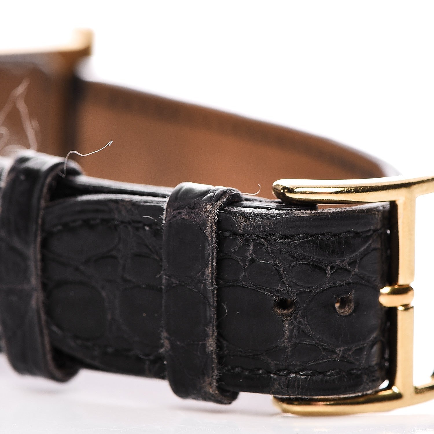 Hermes Stainless Steel Alligator 26mm Heure H Hour Quartz Watch Noir 8 of 8