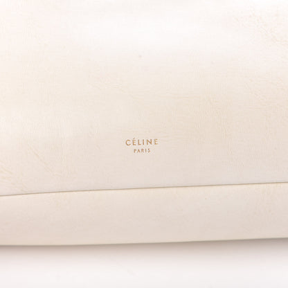 Celine Smooth Calfskin Eyelet Small Top Handle Bag White 5 of 10