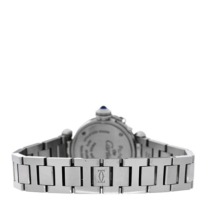 Cartier Stainless Steel 27mm Miss Pasha Quartz Watch Silver 3 of 5