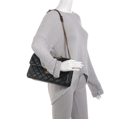 Chanel Calfskin Quilted Large Perfect Edge Flap Black 2 of 10