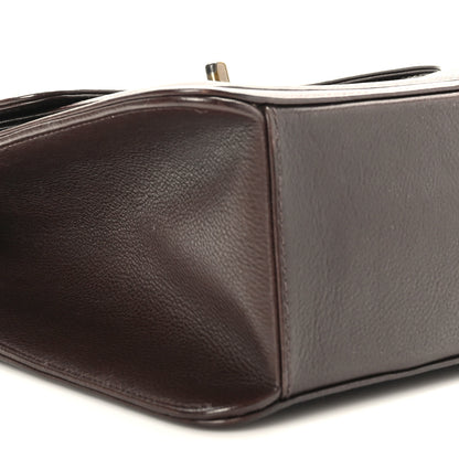 Chanel Calfskin Flap Shoulder Bag Brown 9 of 10