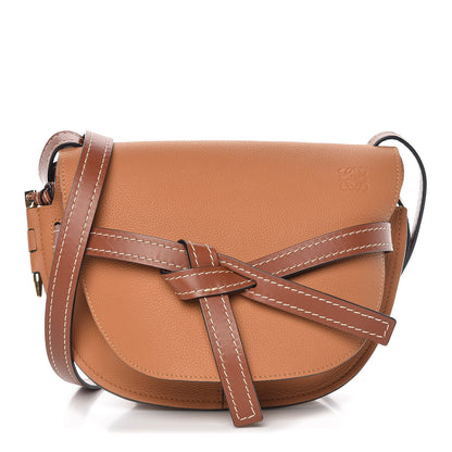 Loewe Grained Calfskin Small Gate Crossbody Bag Caramel Pecan 1 of 9