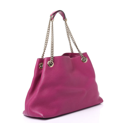 Gucci Cellarius Calfskin Medium Soho Chain Shoulder Bag Bright Bouganville 2 of 12