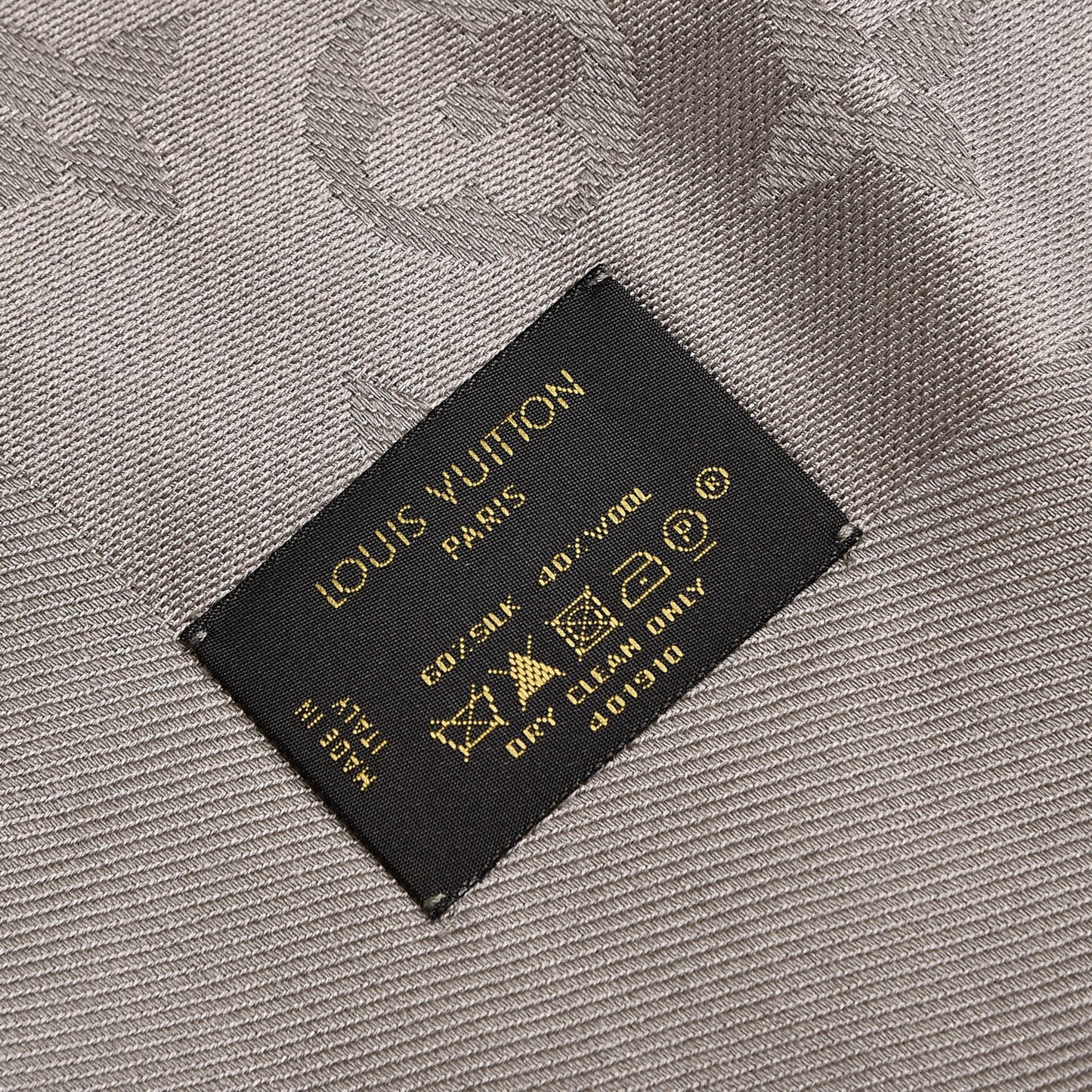 Silk Wool Monogram Shawl Verone