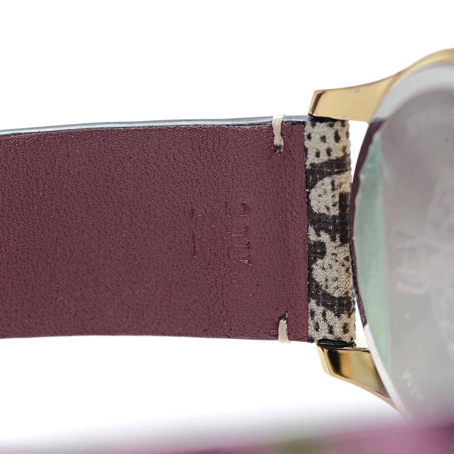 Gucci Stainless Steel Canvas 38mm G-Timeless Supreme GG Blooms Quartz Watch Brown 6 of 7