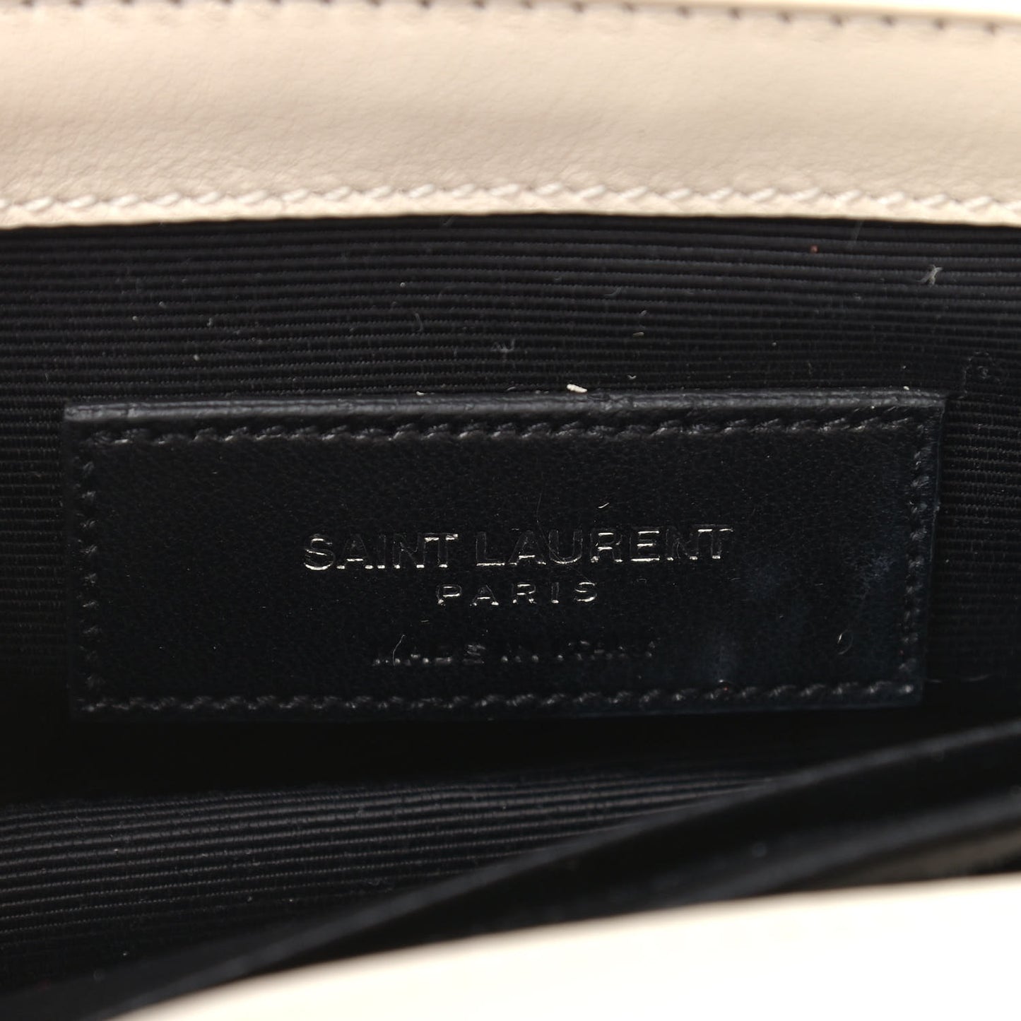 Calfskin Crochet Baby Monogram Chain Satchel White