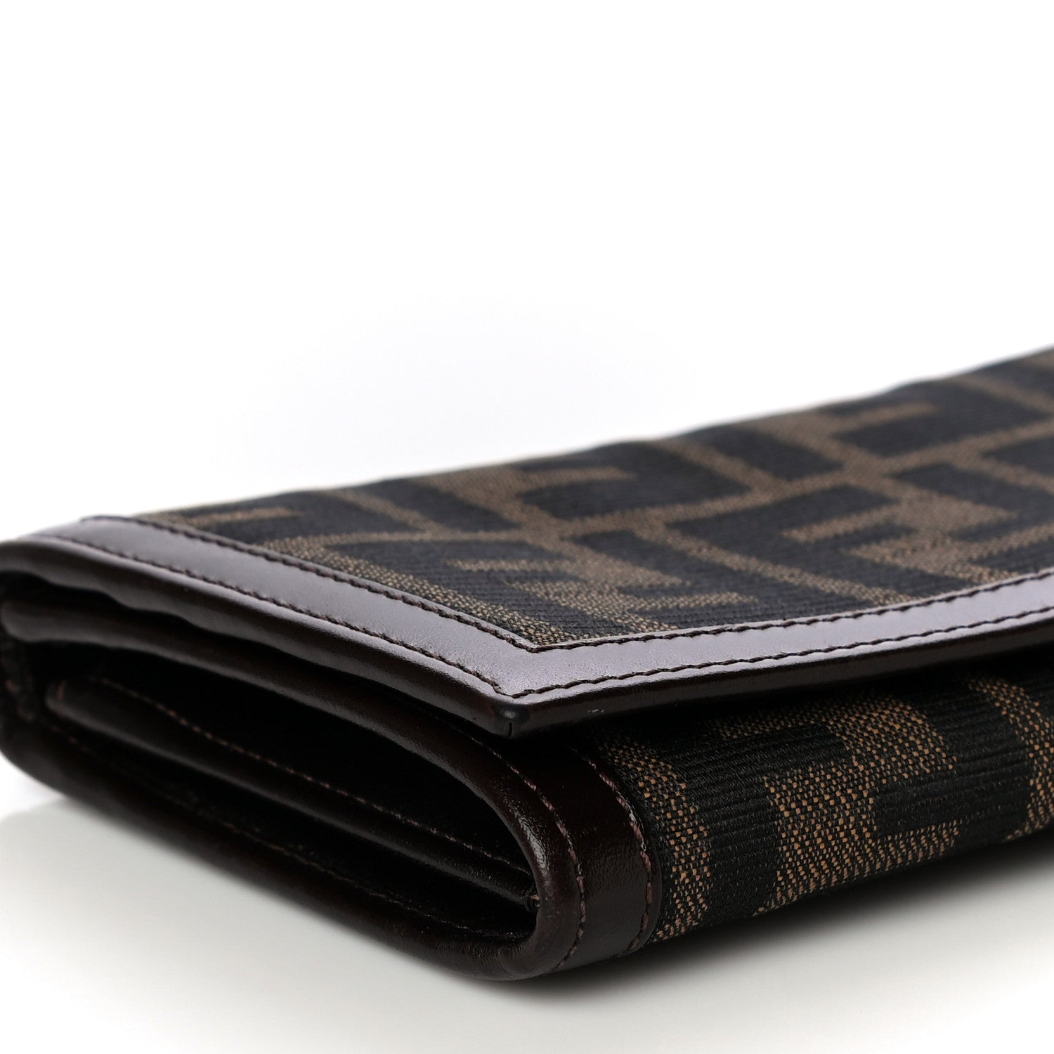 Fendi Zucca Continental Wallet Tobacco 9 of 12