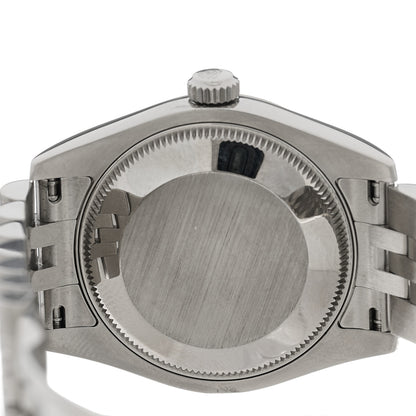 Rolex Stainless Steel 18K White Gold Diamond Mother of Pearl 31mm Oyster Perpetual Datejust Watch 178274 4 of 5