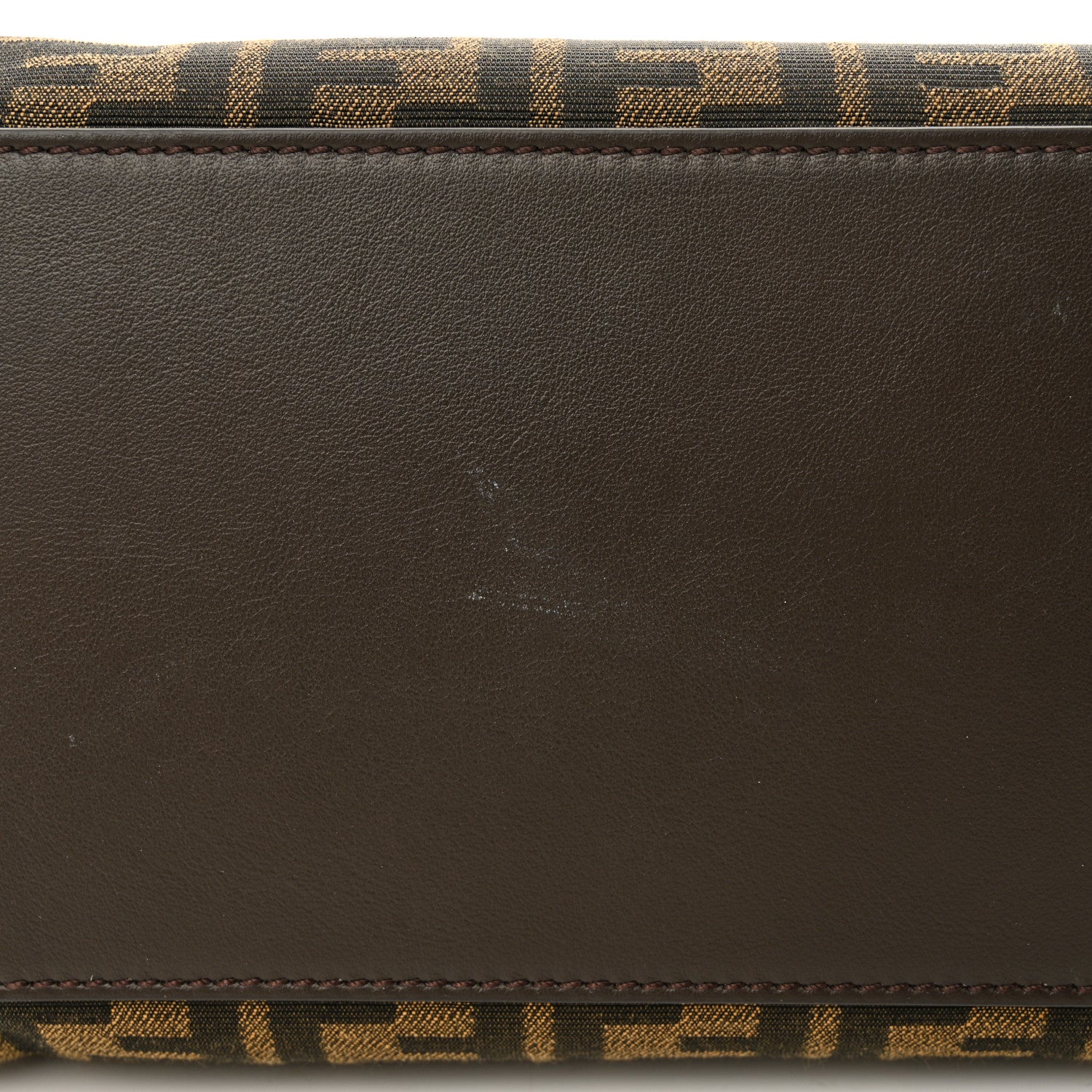 Fendi Fabric Jacquard Vitello Grance FF 1974 Large Fendi Origami Tobacco Moro Ebano 10 of 12