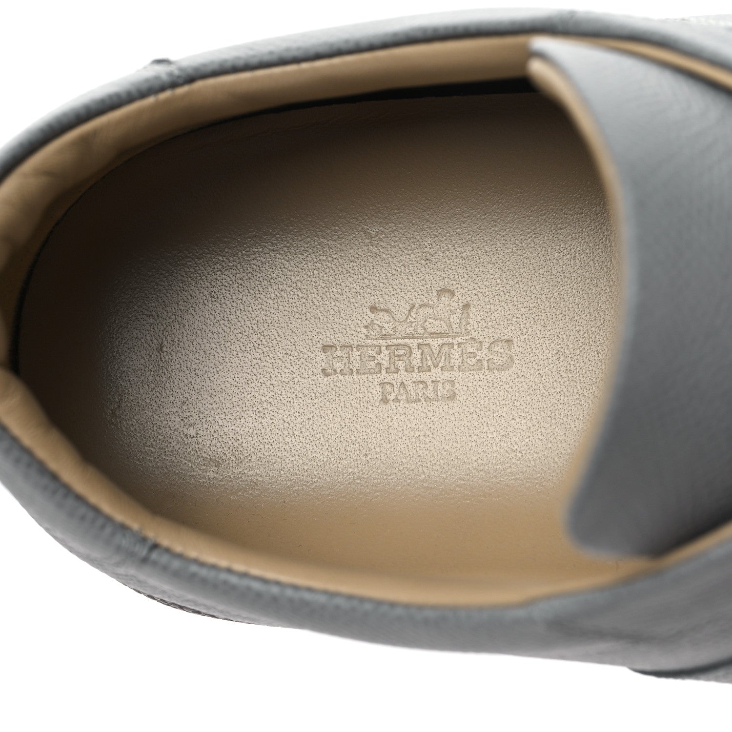 Hermes Epsom Mens Boomerang Sneakers 42 Gris Mouette 7 of 7
