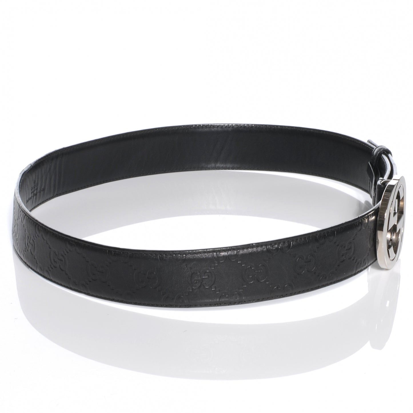 Guccissima GG Belt Black 90 36