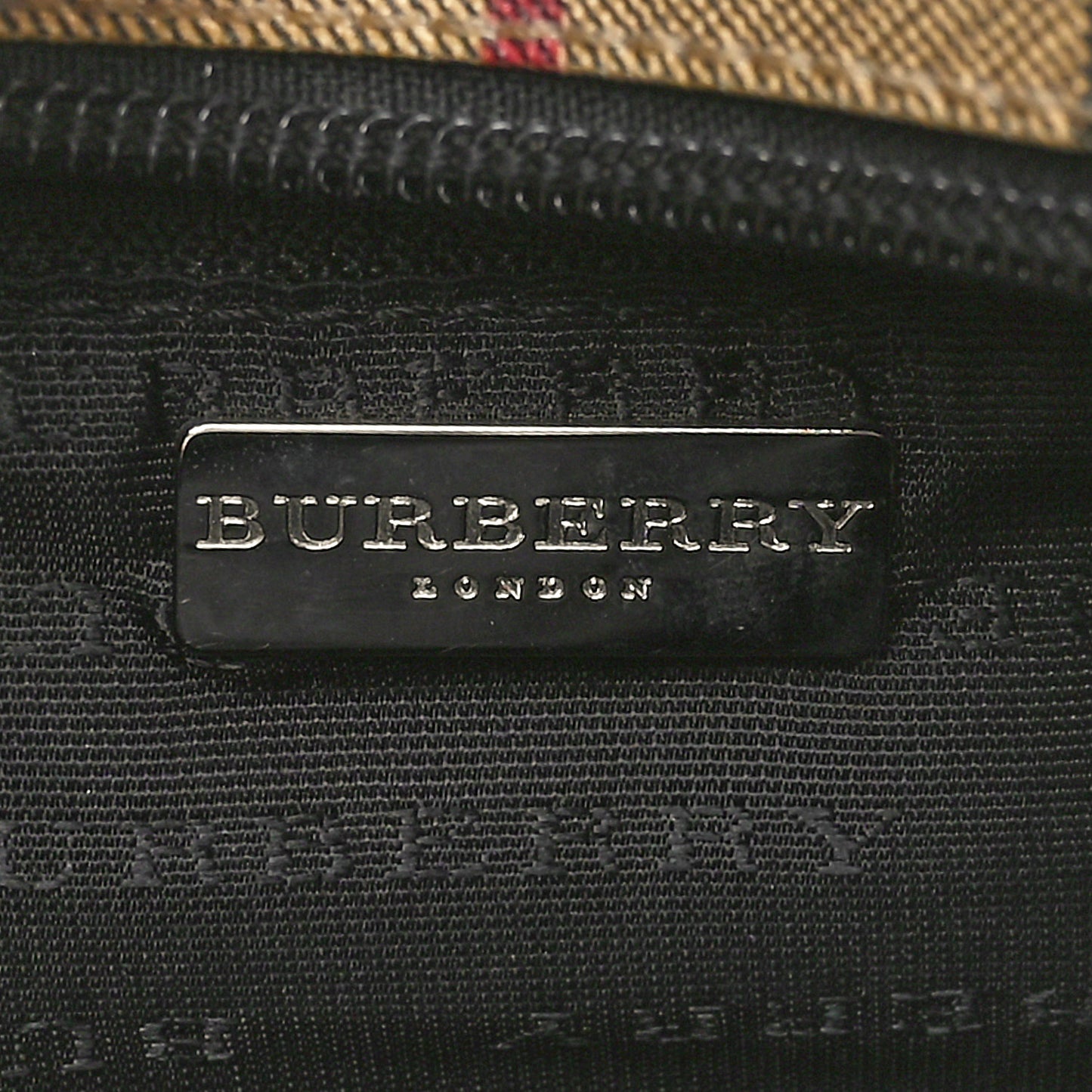 House Check Small Tote Black