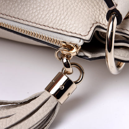 Gucci Pebbled Calfskin Large Soho Hobo Off White 10 of 10