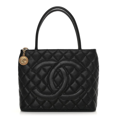 Chanel Caviar Quilted Medallion Tote Black 1 of 10