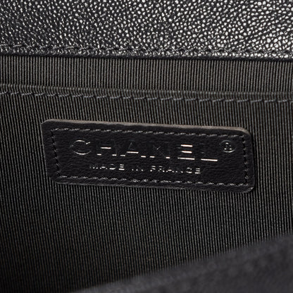 Chanel Caviar Quilted Medium Boy Flap Charcoal 8 of 9