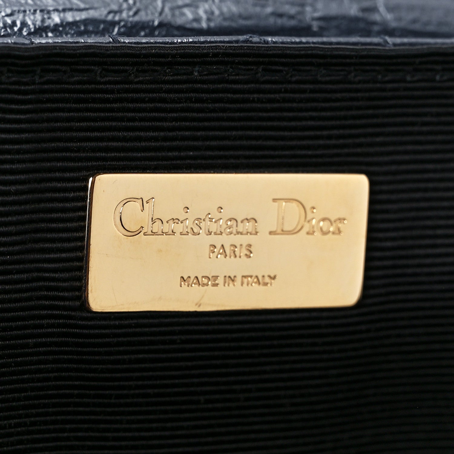 Christian Dior Ceramic Effect Deerskin Cannage Large Stardust Backpack Navy Blue 6 of 10