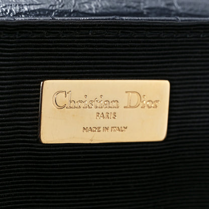 Christian Dior Ceramic Effect Deerskin Cannage Large Stardust Backpack Navy Blue 6 of 10