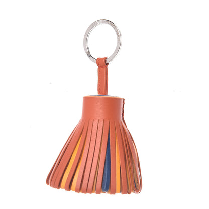 Hermes Lambskin Carmen Tassel Key Holder Cornaline Jaune D'Or Bleu Orange Pale Rose Rouge 1 of 4