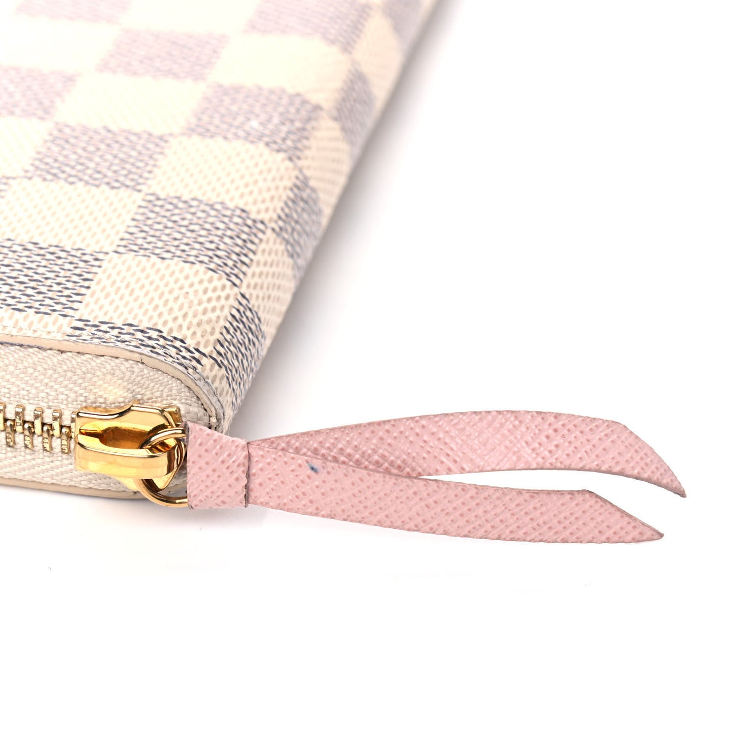 Damier Azur Clemence Wallet Rose Ballerine
