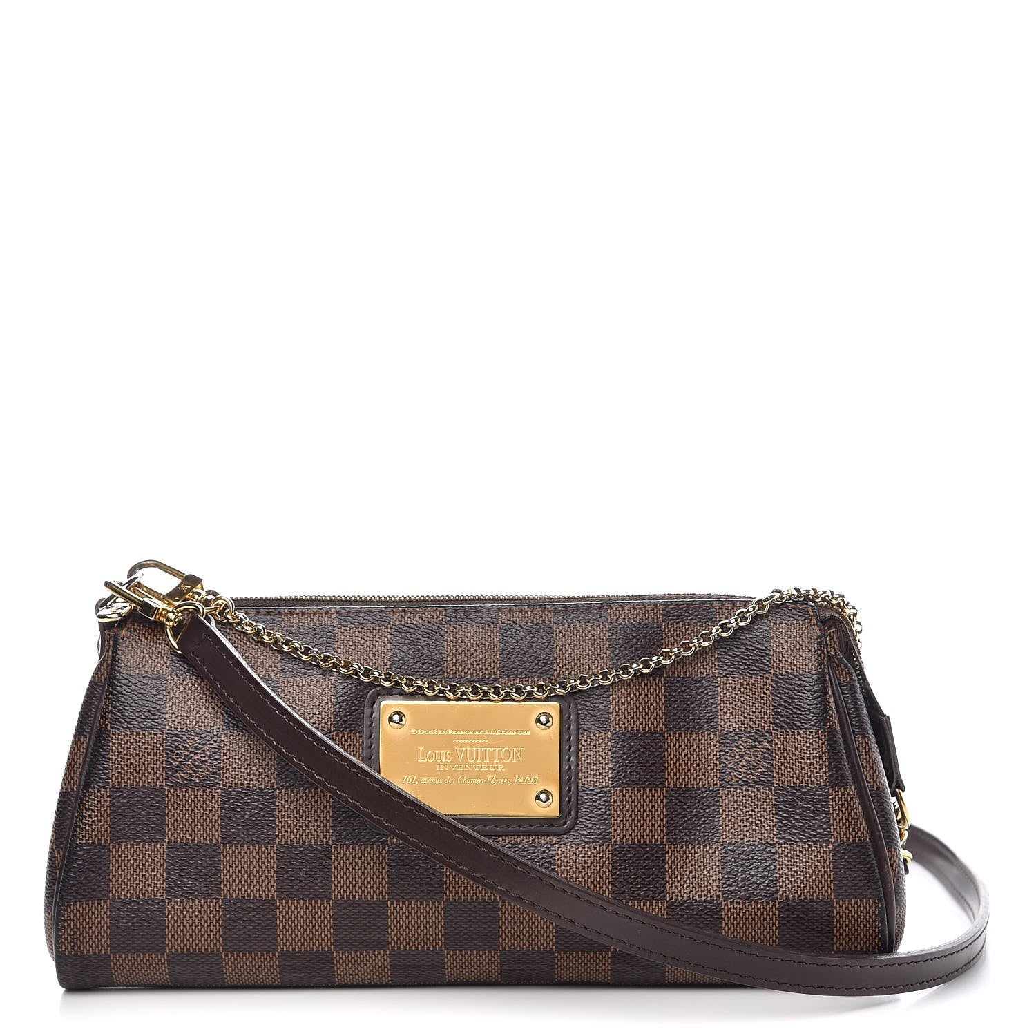 Louis Vuitton Damier Ebene Eva Clutch 1 of 16