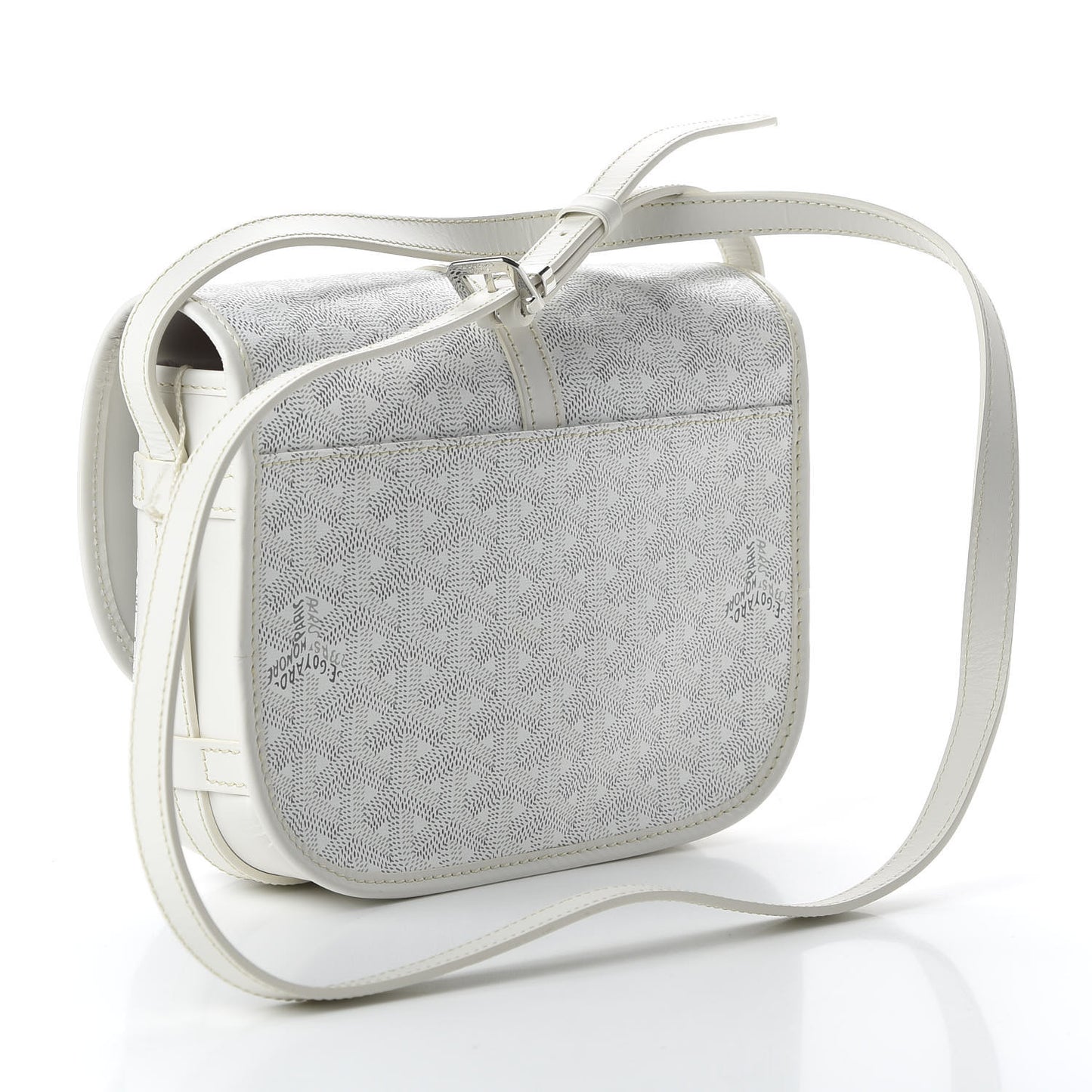 Goyardine Belvedere II PM Messenger Bag White