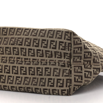 Fendi Zucchino Shopping Tote Tobacco Brown 9 of 9