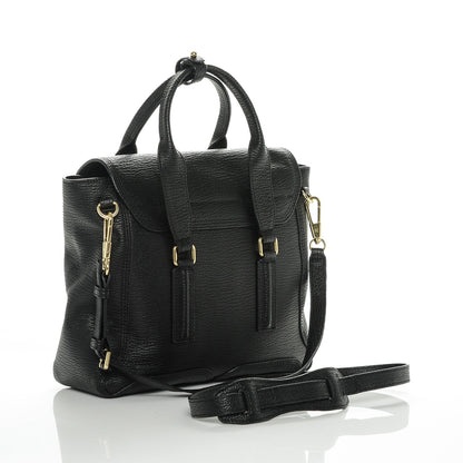 3.1 Phillip Lim 3.1 Textured Calfskin Medium Pashli Satchel Black 3 of 8