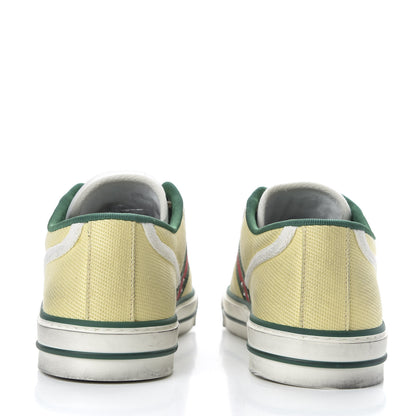 Gucci Canvas Web Mens 1977 Tennis Sneakers 6 Burro Mystic White 6 of 9