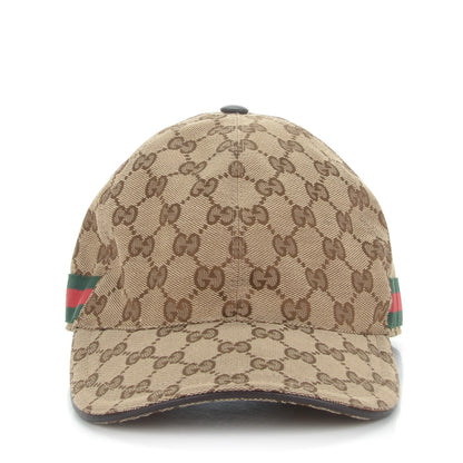 Gucci Monogram Web Baseball Hat M Beige Cocoa 1 of 6