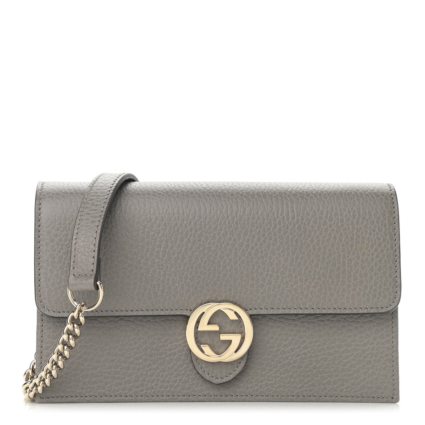 Dollar Calfskin Interlocking G Chain Wallet Loess