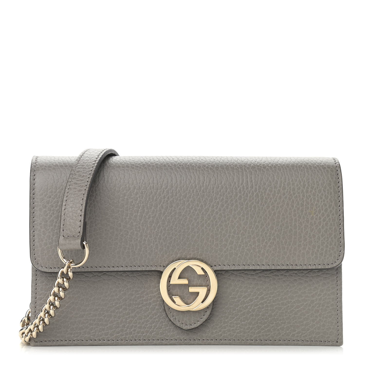 Gucci Dollar Calfskin Interlocking G Chain Wallet Loess 1 of 13