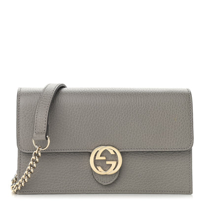 Gucci Dollar Calfskin Interlocking G Chain Wallet Loess 1 of 13