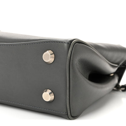 Balenciaga Natural Smooth Calfskin Mini Rodeo Top Handle Handbag Grey 10 of 12