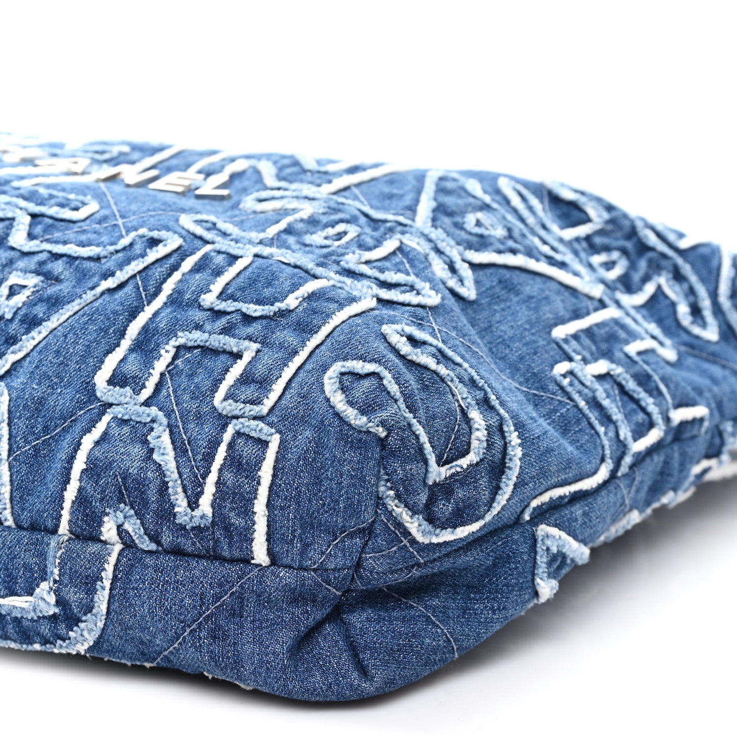 Chanel Denim Patchwork Logo Chanel 22 Blue 10 of 10