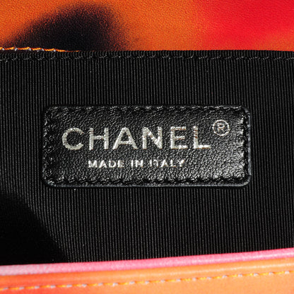 Chanel Printed Lambskin Medium Flower Power Boy Flap 7 of 8
