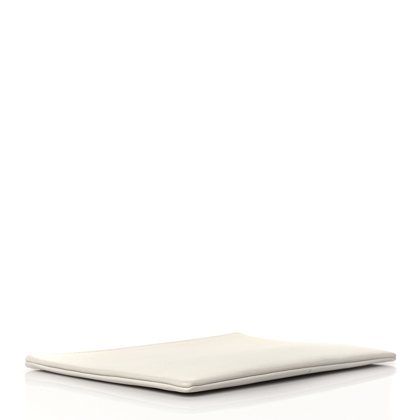 Calfskin Logo Everyday Second Bag White
