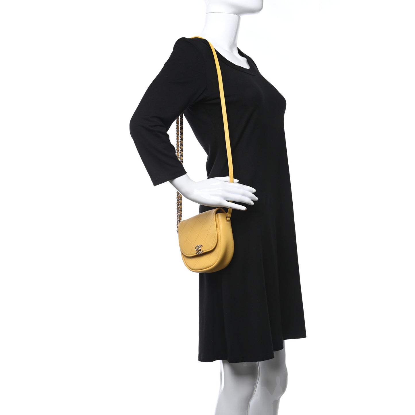 Goatskin Stitched Casual Trip Messenger Flap Yellow