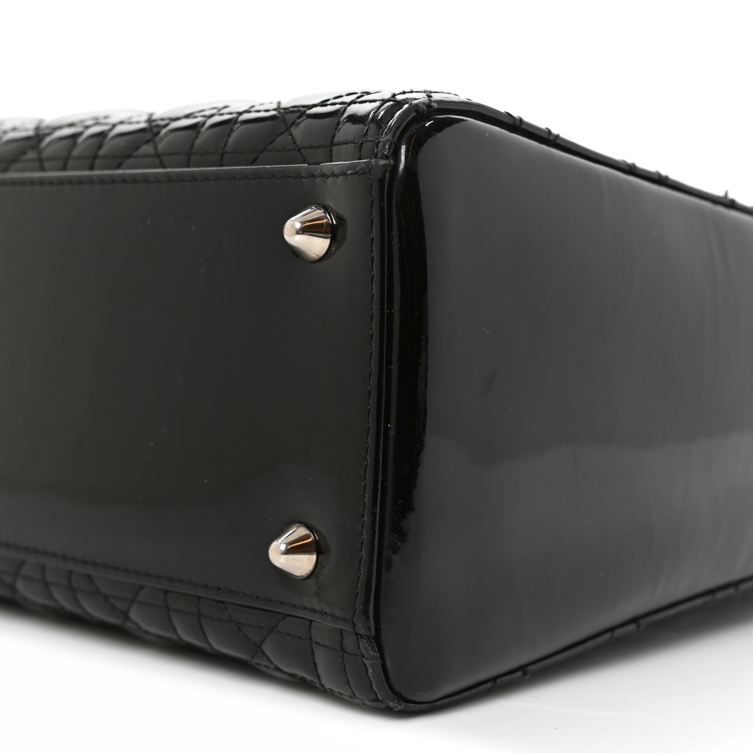 Christian Dior Patent Cannage Large Lady Dior Black 10 of 10
