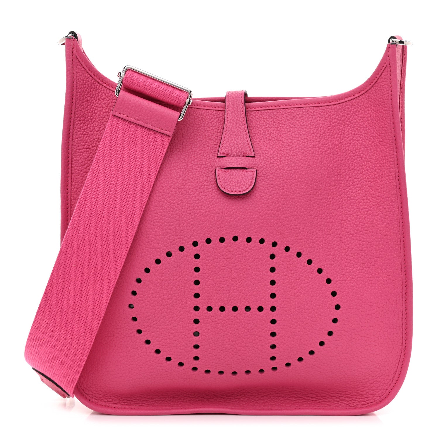 Hermes Taurillon Maurice Evelyne III PM Rose Shocking 1 of 11