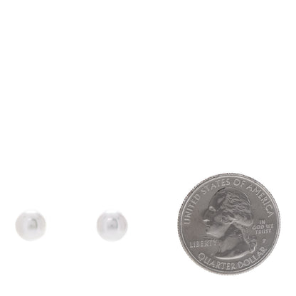 Mikimoto 18K White Gold 6.5-7mm Akoya Pearl Stud Earrings 2 of 5