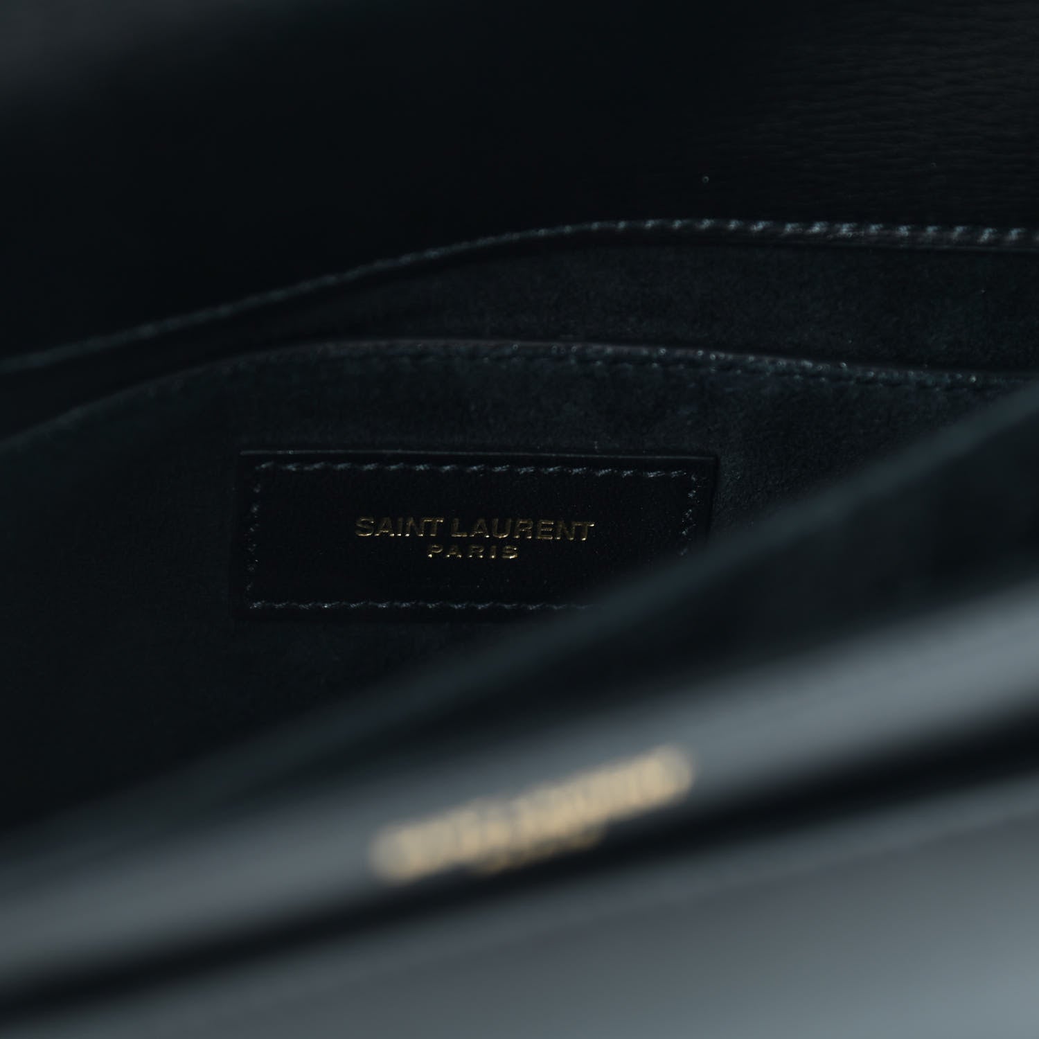 Saint Laurent Calfskin Medium Monogram Sunset Black 6 of 10
