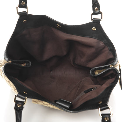 Gucci Monogram Large Sukey Tote Beige Ebony Black 20 of 30