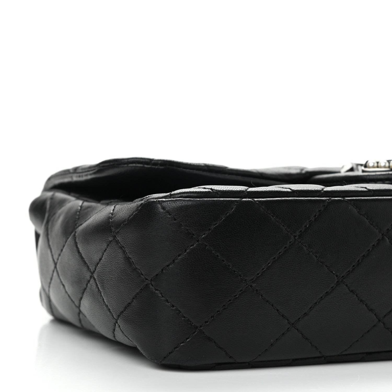 Chanel Lambskin Medium Westminster Pearl Flap Black 9 of 10