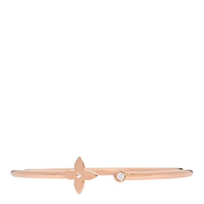 Louis Vuitton 18K Pink Gold Diamond Idylle Blossom Twist Bracelet 1 of 3