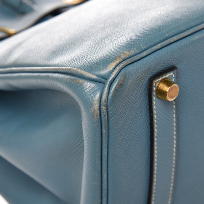 Hermes Epsom Birkin 35 Blue Jean 38 of 43