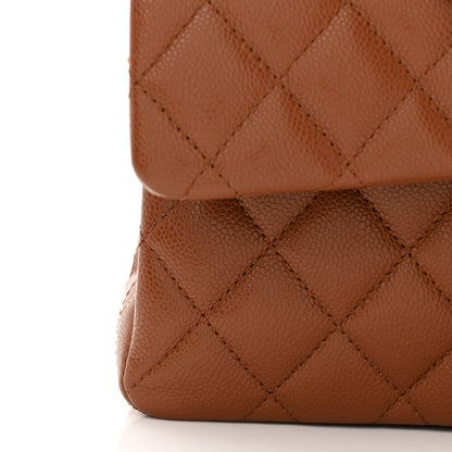 Chanel Caviar Quilted Small Double Flap Light Brown 11 of 12