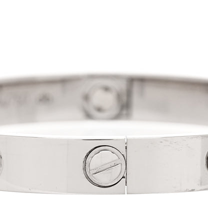 Cartier 18K White Gold LOVE Bracelet 15 4 of 10