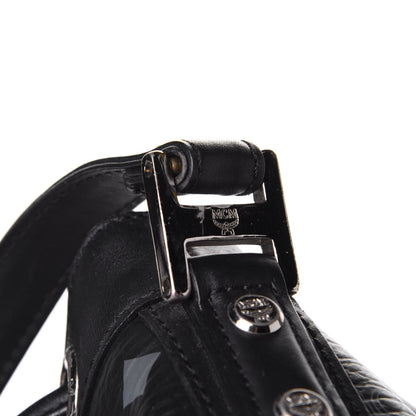 MCM Visetos Essential Drawstring Bucket Bag Black 14 of 15