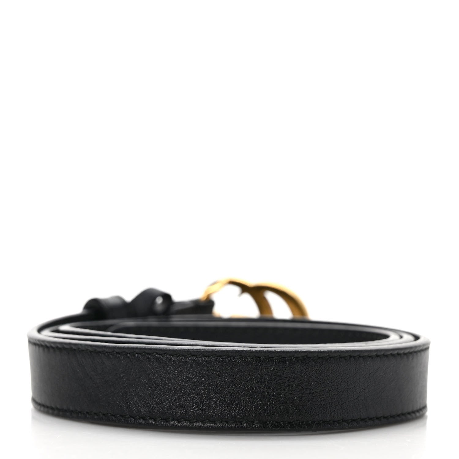 Gucci Calfskin Double G 20mm Belt 80 32 Black 2 of 4